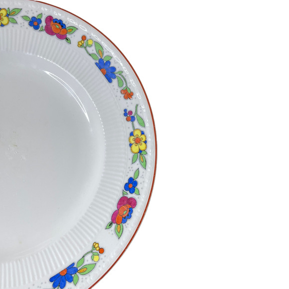 Myott & Sons The Orient Bright Flower Pattern 10 Inch Dinner Plate England 1844 - Picture 5 of 11